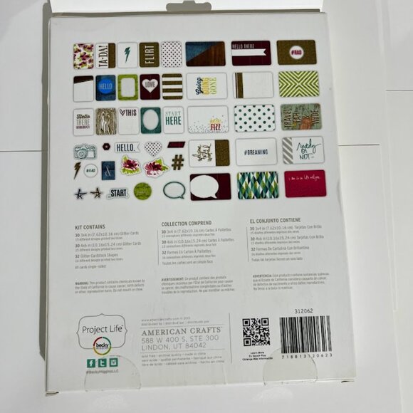 Project Life SPARKLE SHIMMER VALUE KIT (92) PCS 312062 GLITTER ACCENTS Heidi - Picture 2 of 2